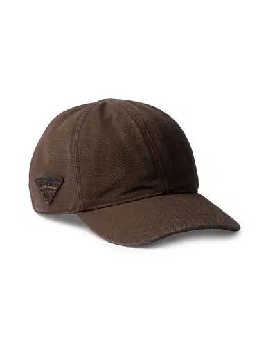 Prada Women's Cotton Baseball Cap - Brown - Size XL | Thumbnail 1