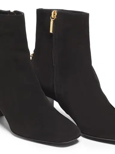 Dolce & Gabbana Women's Suede Logo Ankle Boots - Nero - Size 12 | Thumbnail 2 Dolce & Gabbana Women's Suede Logo Ankle Boots - Nero - Size 12 | Thumbnail 2