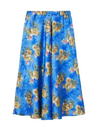 La DoubleJ Women's Drawstring Skirt - Riptide Light Blue - Size Small | Thumbnail 2