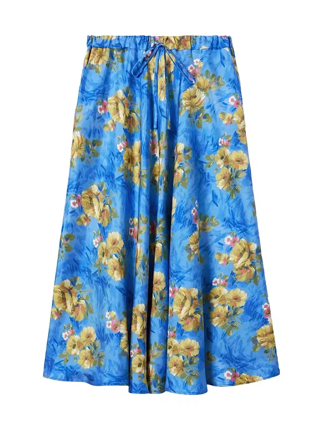 La DoubleJ Women's Drawstring Skirt - Riptide Light Blue