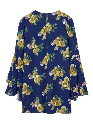 La DoubleJ Women's Friday Dress - Riptide Midnight Blue - Size XL | Thumbnail 2