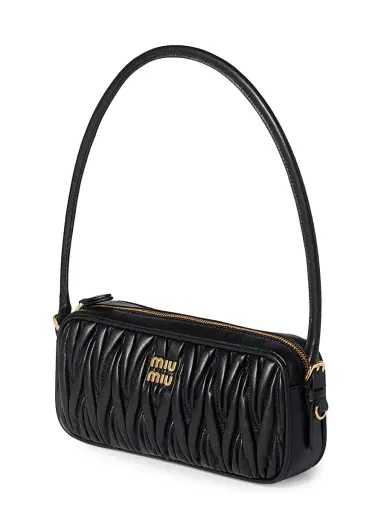 Miu Miu Women's Matelassé Nappa Leather Pouch | Thumbnail 3 Miu Miu Women's Matelassé Nappa Leather Pouch | Thumbnail 3