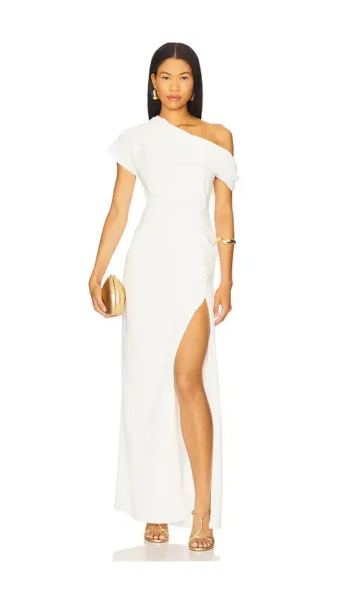 SIMKHAI Kally Draped Midi Dress