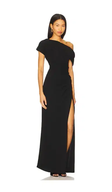 Simkhai Kally Draped Midi Dress | Thumbnail 2 Simkhai Kally Draped Midi Dress | Thumbnail 2