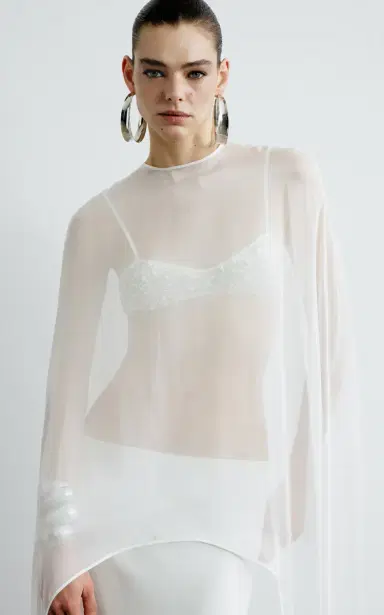 The New Arrivals Ilkyaz Ozel Sae Éclair De Perles Bralette | Thumbnail 3