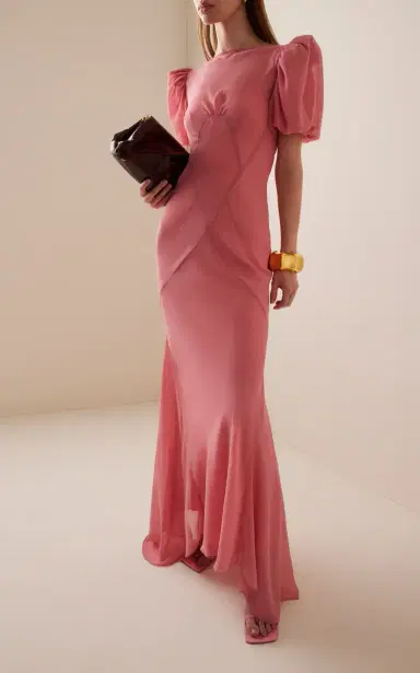 De La Vali Sabia Chiffon Maxi Dress | Thumbnail 3