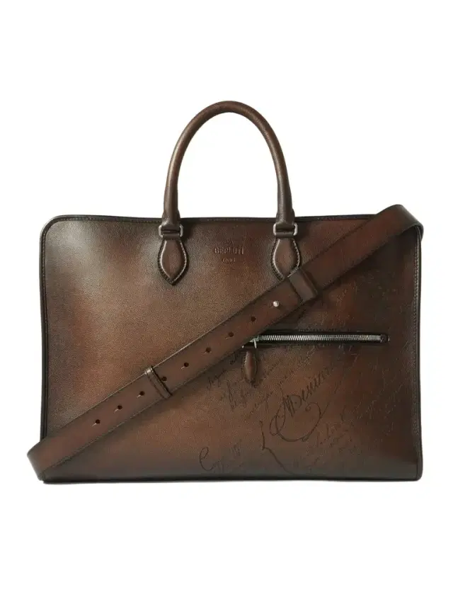 Overnight Scritto Venezia Softy Leather Weekend Bag - Men