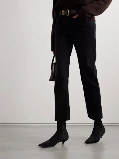 The Row Liisa Suede Ankle Boots | Thumbnail 2 The Row Liisa Suede Ankle Boots | Thumbnail 2