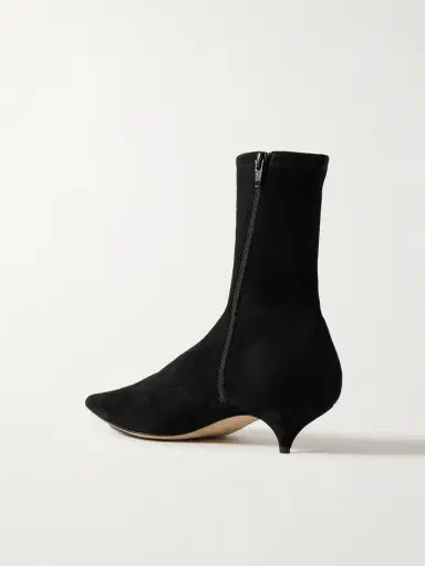 The Row Liisa Suede Ankle Boots | Thumbnail 3 The Row Liisa Suede Ankle Boots | Thumbnail 3
