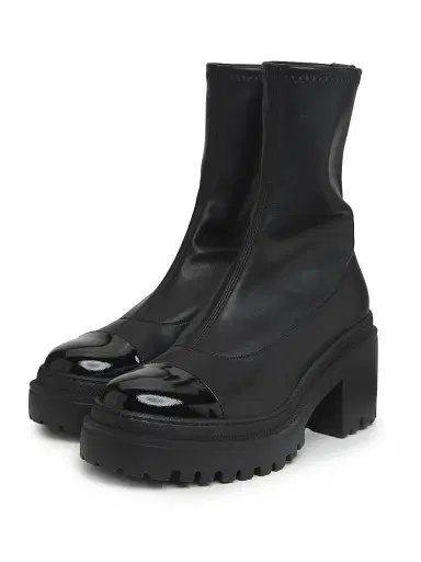 Giuseppe Zanotti Women's Leather Cap-Toe Platform Ankle Boots - Nero - Size 11 | Thumbnail 2 Giuseppe Zanotti Women's Leather Cap-Toe Platform Ankle Boots - Nero - Size 11 | Thumbnail 2