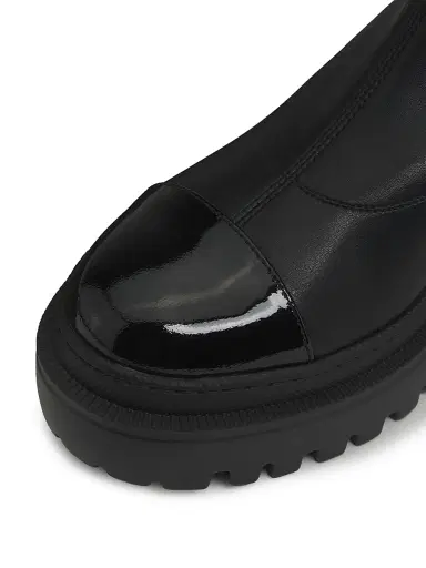 Giuseppe Zanotti Women's Leather Cap-Toe Platform Ankle Boots - Nero - Size 11 | Thumbnail 6 Giuseppe Zanotti Women's Leather Cap-Toe Platform Ankle Boots - Nero - Size 11 | Thumbnail 6