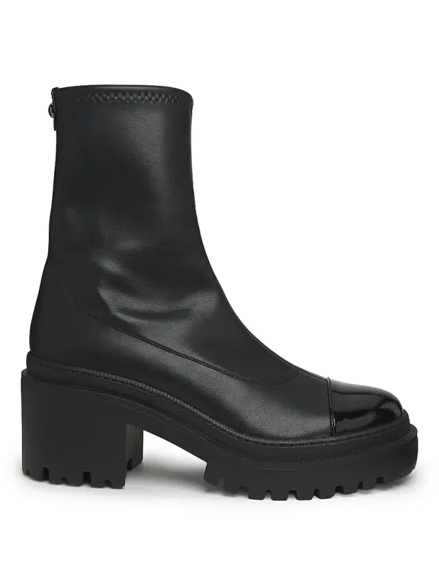Giuseppe Zanotti Women's Leather Cap-Toe Platform Ankle Boots - Nero