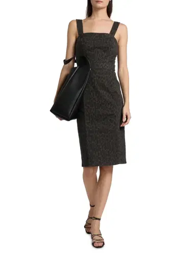Ramy Brook Women's Tamera Denim Printed Midi-Dress | Thumbnail 3 Ramy Brook Women's Tamera Denim Printed Midi-Dress | Thumbnail 3
