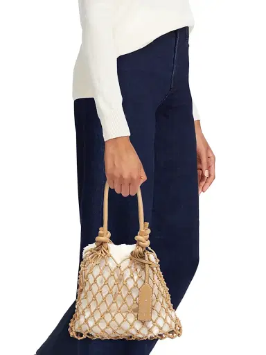 3.1 Phillip Lim Women's Faux Fur Macrame Mini Bag - Ivory Camel | Thumbnail 2