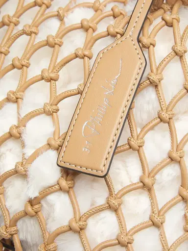 3.1 Phillip Lim Women's Faux Fur Macrame Mini Bag - Ivory Camel | Thumbnail 6