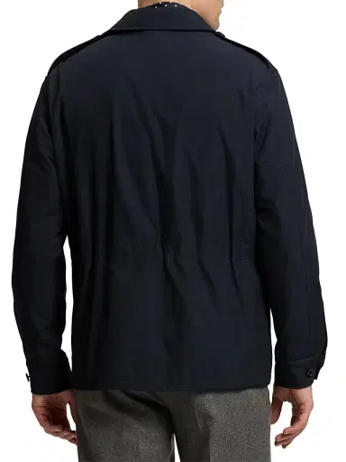 Ralph Lauren Purple Label Men's Silk Performance Shirt Jacket - Classic Chairman Navy - Size XXL | Thumbnail 5