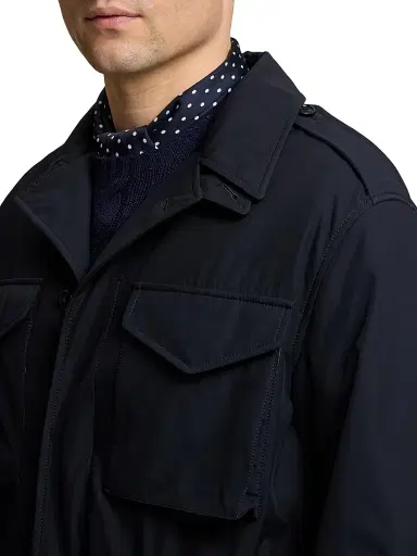 Ralph Lauren Purple Label Men's Silk Performance Shirt Jacket - Classic Chairman Navy - Size XXL | Thumbnail 6