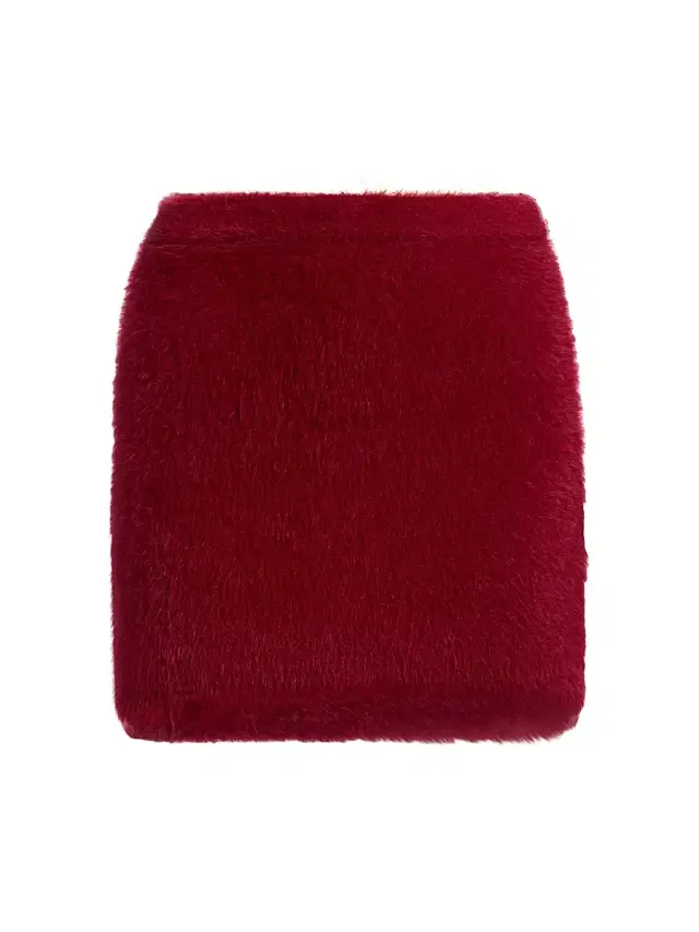 Helmut Lang Women's Fitted Eyelash Miniskirt - Red