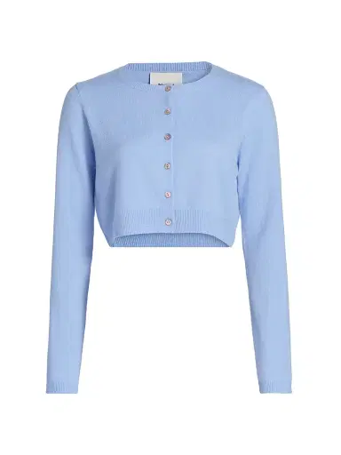 Reformation Women's Janie Cashmere Cardigan - Ice Water - Size Large | Thumbnail 1 Reformation Women's Janie Cashmere Cardigan - Ice Water - Size Large | Thumbnail 1