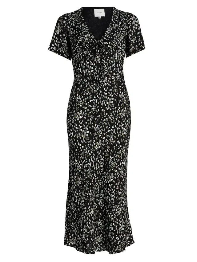 Reformation Women's Tyra Floral Crepe Midi-Dress - Colette