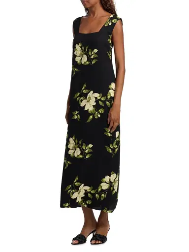 Reformation Women's Vea Floral Maxi Dress | Thumbnail 4 Reformation Women's Vea Floral Maxi Dress | Thumbnail 4