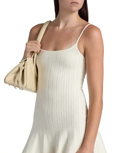 Reformation Women's Rhia Cotton-Blend Knit Minidress - Fior Di Latte - Size XL | Thumbnail 6