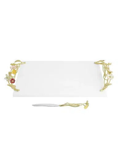 Michael Aram Wildflowers Cheeseboard & Knife | Thumbnail 2