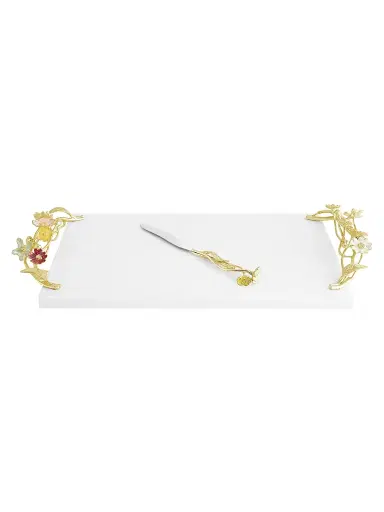 Michael Aram Wildflowers Cheeseboard & Knife | Thumbnail 1