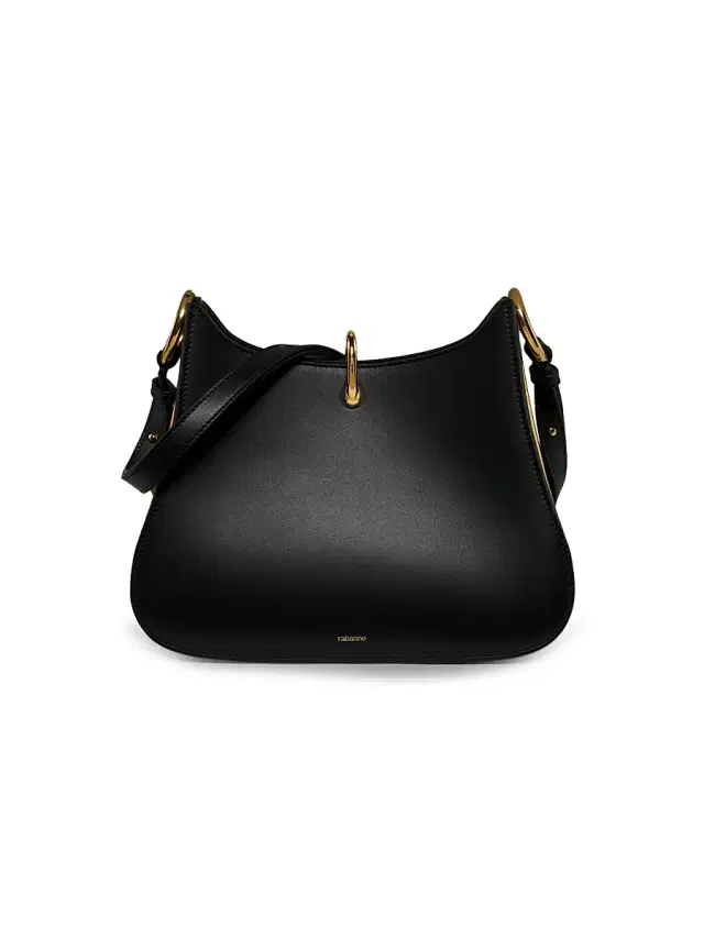 Women's  Preco Leather Shoulder Bag - Black Gold