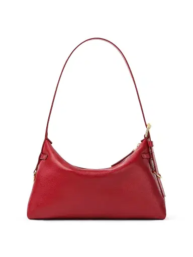 Givenchy Women's Mini Voyou Shoulder Bag in Shiny Leather - Dark Red | Thumbnail 3 Givenchy Women's Mini Voyou Shoulder Bag in Shiny Leather - Dark Red | Thumbnail 3
