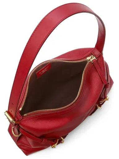Givenchy Women's Mini Voyou Shoulder Bag in Shiny Leather - Dark Red | Thumbnail 5 Givenchy Women's Mini Voyou Shoulder Bag in Shiny Leather - Dark Red | Thumbnail 5