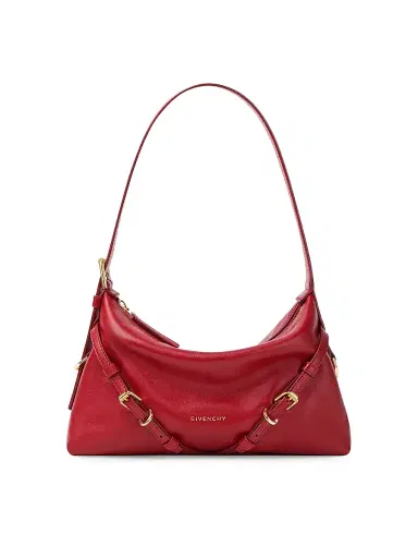 Givenchy Women's Mini Voyou Shoulder Bag in Shiny Leather - Dark Red | Thumbnail 1 Givenchy Women's Mini Voyou Shoulder Bag in Shiny Leather - Dark Red | Thumbnail 1