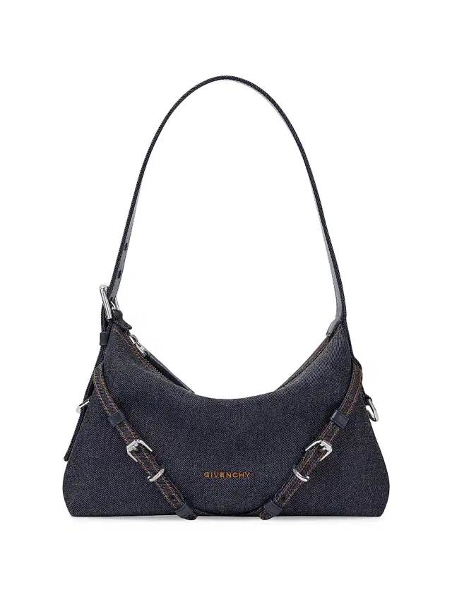 Women's Mini Voyou Bag in Denim - Indigo Blue