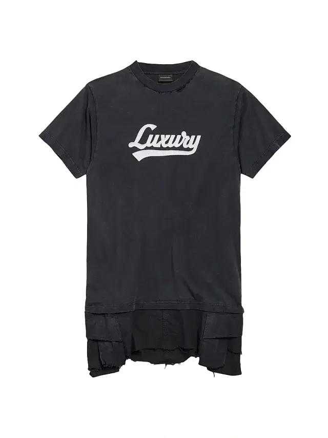 Women's Luxury Script Hybrid T Shirt Cargo Dress - Black