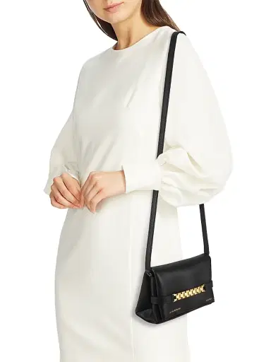 Victoria Beckham Women's Mini Leather Shoulder Bag - Black | Thumbnail 2 Victoria Beckham Women's Mini Leather Shoulder Bag - Black | Thumbnail 2