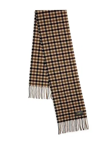 Ganni Women's Graphic Wool Scarf - Chicory Coffee | Thumbnail 1