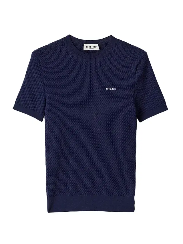 Women's Cashmere and Silk Cable-knit Crew-Neck Sweater - Blue