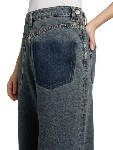 MM6 MAISON MARGIELA Women's Cotton Wide-Leg Jeans | Thumbnail 6 MM6 MAISON MARGIELA Women's Cotton Wide-Leg Jeans | Thumbnail 6
