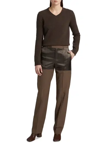 MM6 MAISON MARGIELA Women's Two-Tone Pants | Thumbnail 2