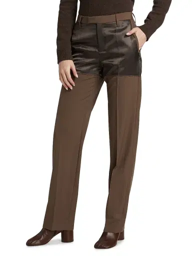 MM6 MAISON MARGIELA Women's Two-Tone Pants | Thumbnail 4
