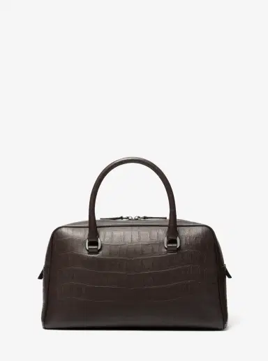 Michael Kors Collection Kasia Medium Crocodile Embossed Leather Satchel | Thumbnail 6 Michael Kors Collection Kasia Medium Crocodile Embossed Leather Satchel | Thumbnail 6