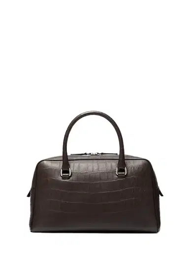 Michael Kors Collection Kasia Medium Crocodile Embossed Leather Satchel | Thumbnail 1 Michael Kors Collection Kasia Medium Crocodile Embossed Leather Satchel | Thumbnail 1