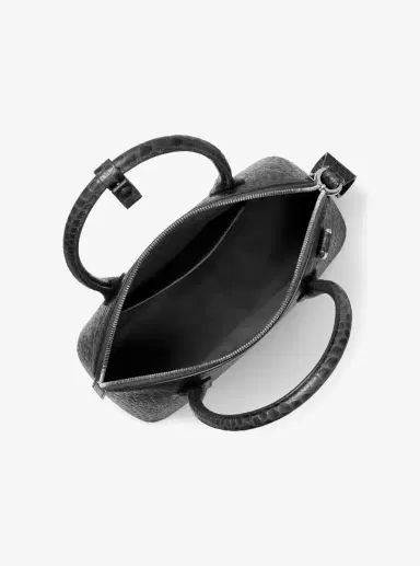 Michael Kors Collection Kaitlin Medium Crocodile Embossed Leather Dome Satchel | Thumbnail 23 Michael Kors Collection Kaitlin Medium Crocodile Embossed Leather Dome Satchel | Thumbnail 23