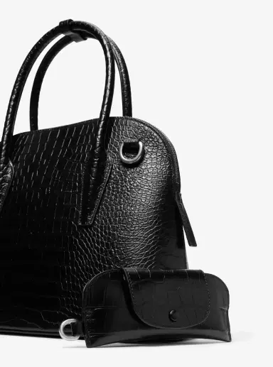 Michael Kors Collection Kaitlin Medium Crocodile Embossed Leather Dome Satchel | Thumbnail 24 Michael Kors Collection Kaitlin Medium Crocodile Embossed Leather Dome Satchel | Thumbnail 24