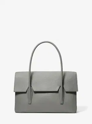 Michael Kors Collection Natasha Large Leather Satchel in Black - One Size by Michael Kors Collection | Thumbnail 2 Michael Kors Collection Natasha Large Leather Satchel in Black - One Size by Michael Kors Collection | Thumbnail 2
