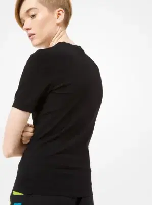 Michael Kors Collection Stretch-Viscose T-Shirt | Thumbnail 2