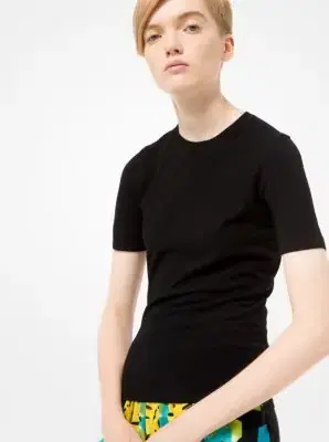 Michael Kors Collection Stretch-Viscose T-Shirt | Thumbnail 3