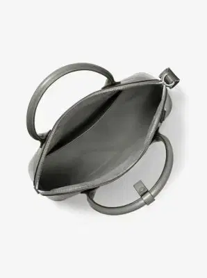 Michael Kors Collection Kaitlin Large Leather Dome Satchel | Thumbnail 2 Michael Kors Collection Kaitlin Large Leather Dome Satchel | Thumbnail 2