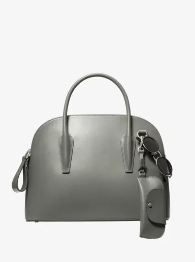 Michael Kors Collection Kaitlin Large Leather Dome Satchel | Thumbnail 13 Michael Kors Collection Kaitlin Large Leather Dome Satchel | Thumbnail 13