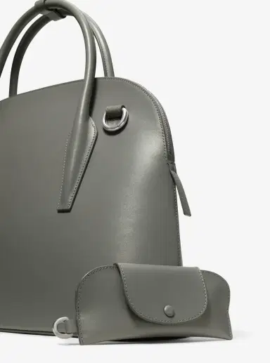Michael Kors Collection Kaitlin Large Leather Dome Satchel | Thumbnail 16 Michael Kors Collection Kaitlin Large Leather Dome Satchel | Thumbnail 16
